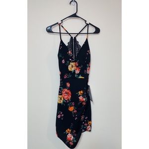 Macys Floral Mini Dress. Size small.